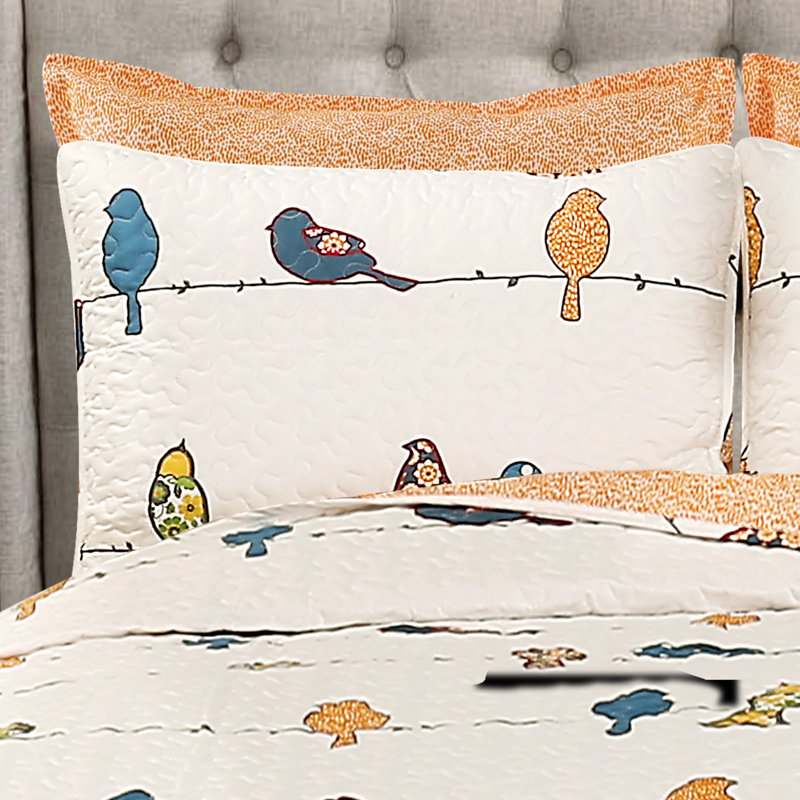 Rowley Birds Birds Throw, Multi, Queen