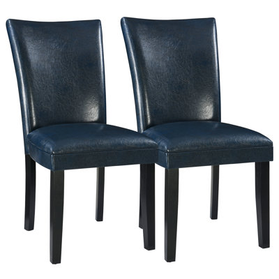 Faux Leather Upholstered Parsons Dining Chairs by Red Barrel Studio