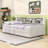 Twin Upholstered Daybed with Shelves and Drawers-1175844616