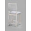 Mobilier de salle à manger en bois massif de 2 po avec revêtement gris clair et gris