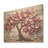 Pink And White Orchid Branches Tree II - Tree On Wood Print-807207649