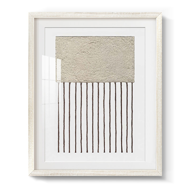 Monolithic  II -Framed Print, 28.5" H x 20.5" W, White