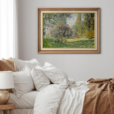 Rustique campagne IDÉE4WALL, art mural encadré de qualité supérieure, arbre floral, botanique, nature sauvage, illustrations, beaux-arts, maison de campagne, campagne, rustique, rétro, antique, classique pour chambre à coucher, impression sur papier