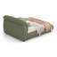 Lit plateforme tapissier moderne en polyester avec pieds en bois massif-2541879-2541877