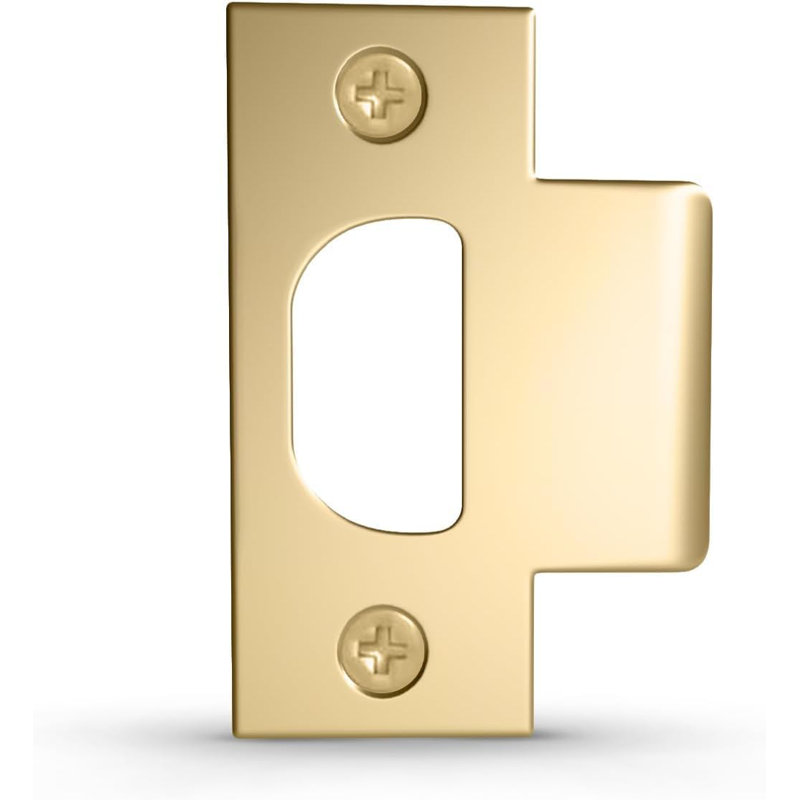 Mega Handles Standard T-Strike Plate | Durable Stainless Steel Strike Plate for Interior & Exterior Doors | Enhanced Security & Easy Installation