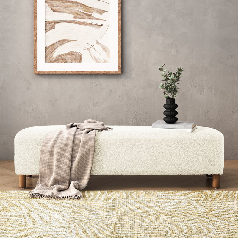 Repose-pieds confortable, blanc