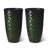 23.75"H Set Of 2 Oversized Eco-Friendly PP And Stone Honeycomb Textured Green Tall Plastic Planter-107079638