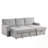 L-Shape Sectional Sofa With USB Port, 2 Cup Holders-1927110759