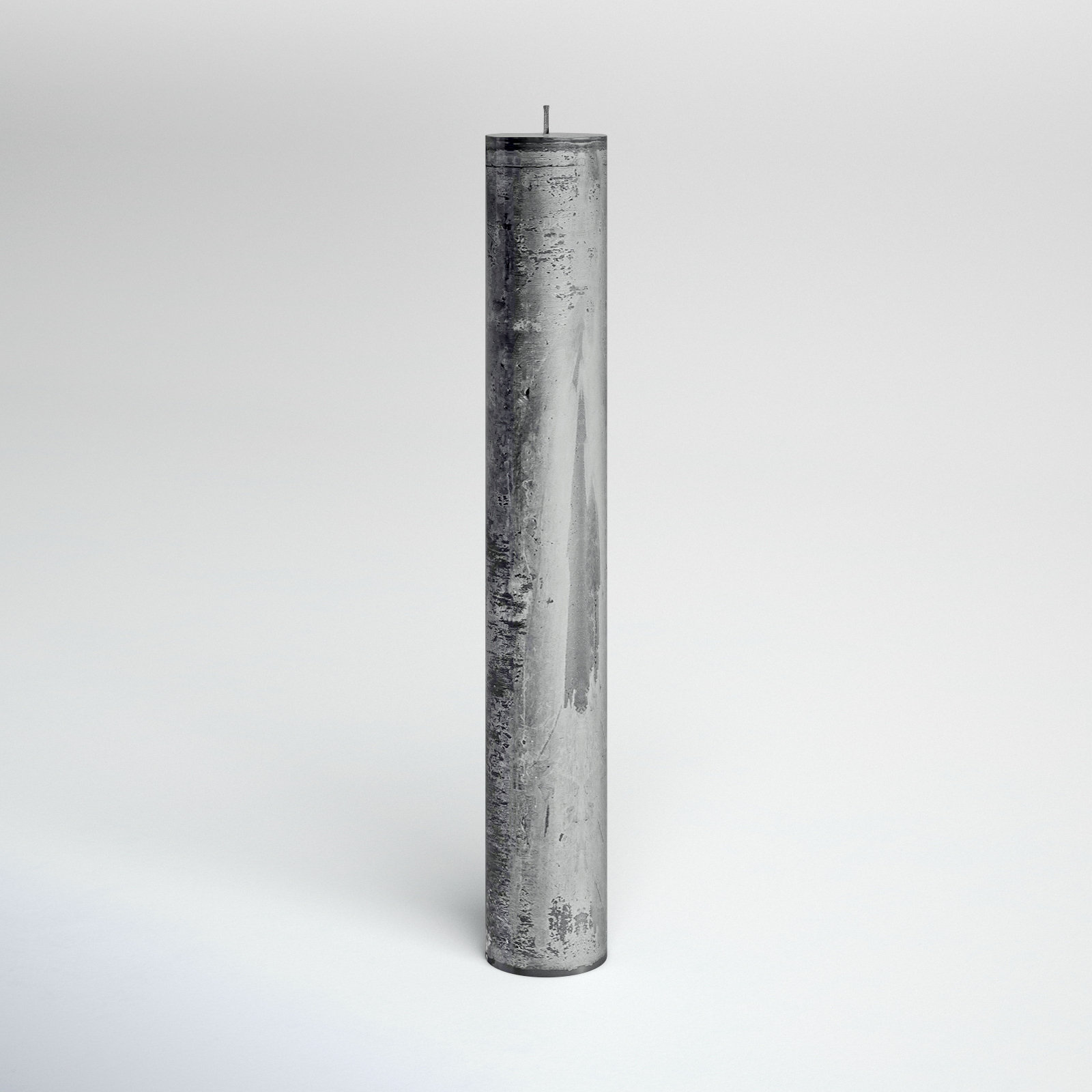 Unscented Pillar Candle, 27.5" H x 4" W x 4" D, Black