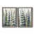 Toile avec cadre gris