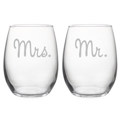 Ensemble de 2 verres à vin sans pied Le prix ™