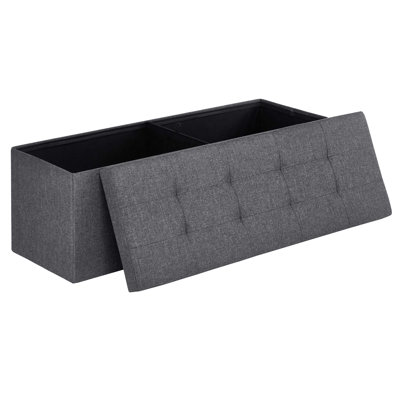 43 Inches Folding Storage Ottoman Bench