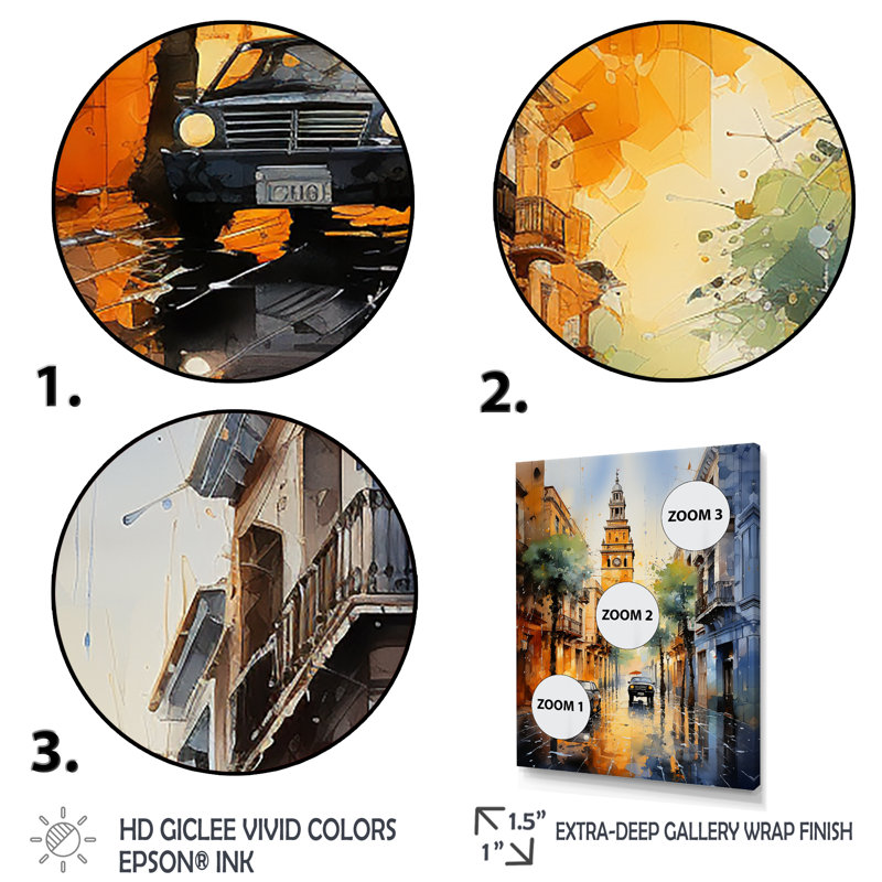 Reproduction d'art sur toile, Giralda II, Espagne, H 20 po x l 12 po x P 1 po, Toile tendue
