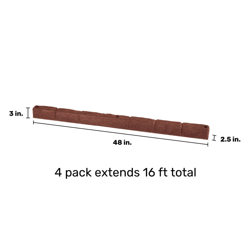 GS SmartLoc Cobblestone Edger - (4), Red
