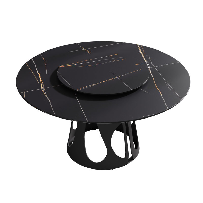 Table de salle à manger 57,58 "Modern, Noir