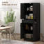 Armoire de cuisine 71 "avec tiroir et tablette ajustable HOMcom, armoire de rangement autoportante haute avec 2 armoires à double porte
