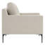 Chaise d'appoint moderne rembourrée avec coussins-139338679