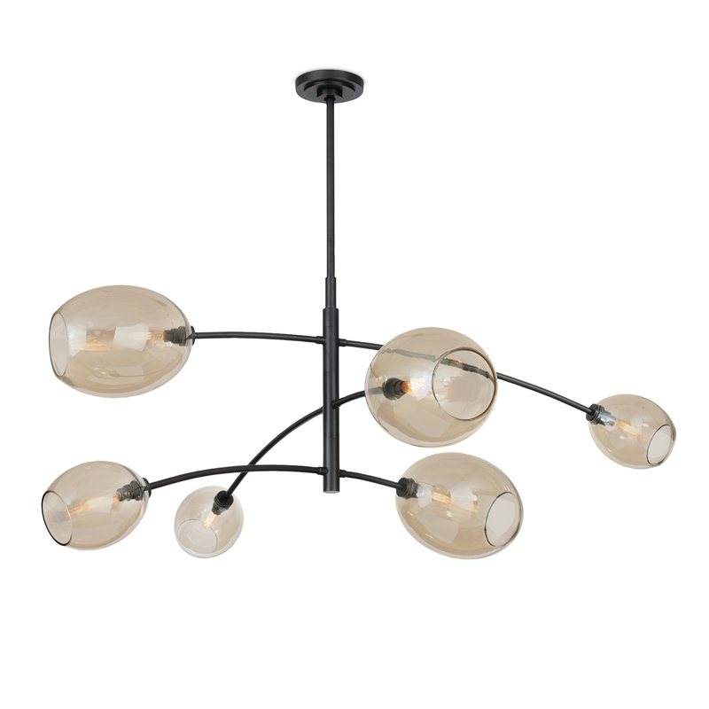 Artemis Chandelier, Oil Rubbed Bronze, Champagne