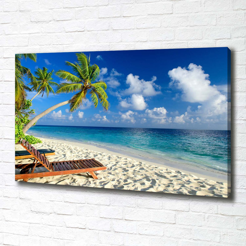Tropical Beach - Wrapped Canvas Print