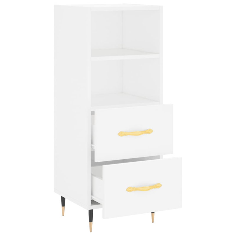 Aarush Metal 1 - Door Rectangle Accent Cabinet, White