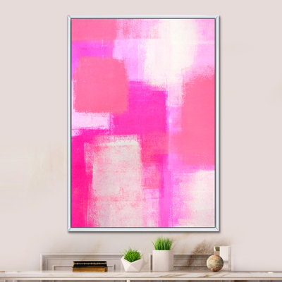 «Colorfields In Shades Of Pink II», reproduction d'art moderne et contemporaine sur toile