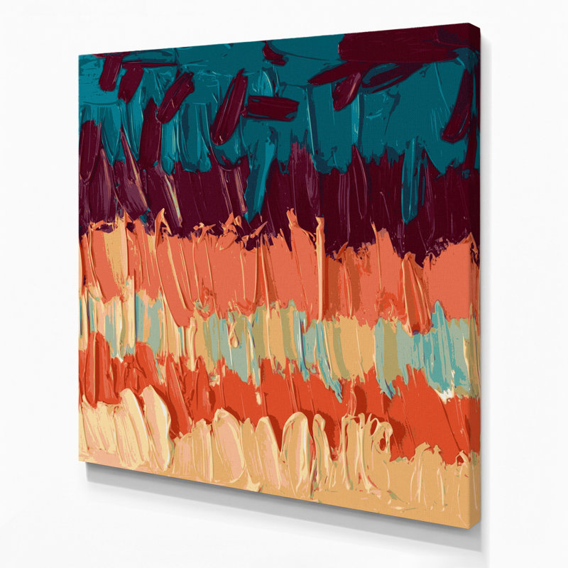Art mural sur toile Neo Expressionism 65, H 12 po x l 12 po