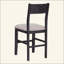 Ensemble de table de salle à manger à hauteur de comptoir 5 pièces Farmhouse avec 1 table rectangulaire et 4 chaises pour petits espaces-1429550592