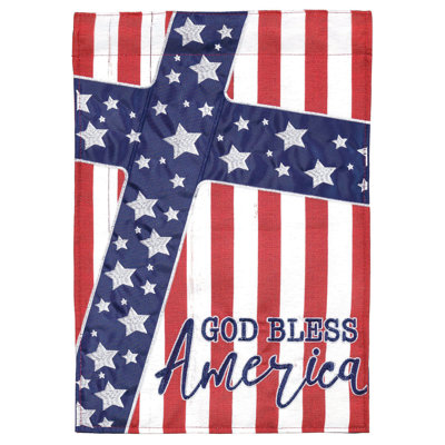 Frederiksen Double Sided 18 in. H x 13 in. W Polyester Garden flag
