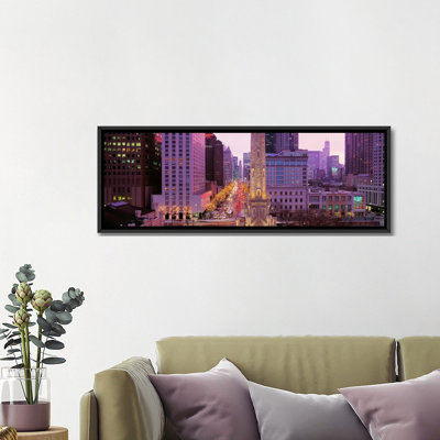 " Twilight, Downtown, City Scene, Loop, Chicago, Illinois, USA " by Panoramic Images