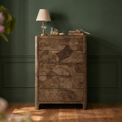 Commode moderne à 5 tiroirs Amandine Heirloom