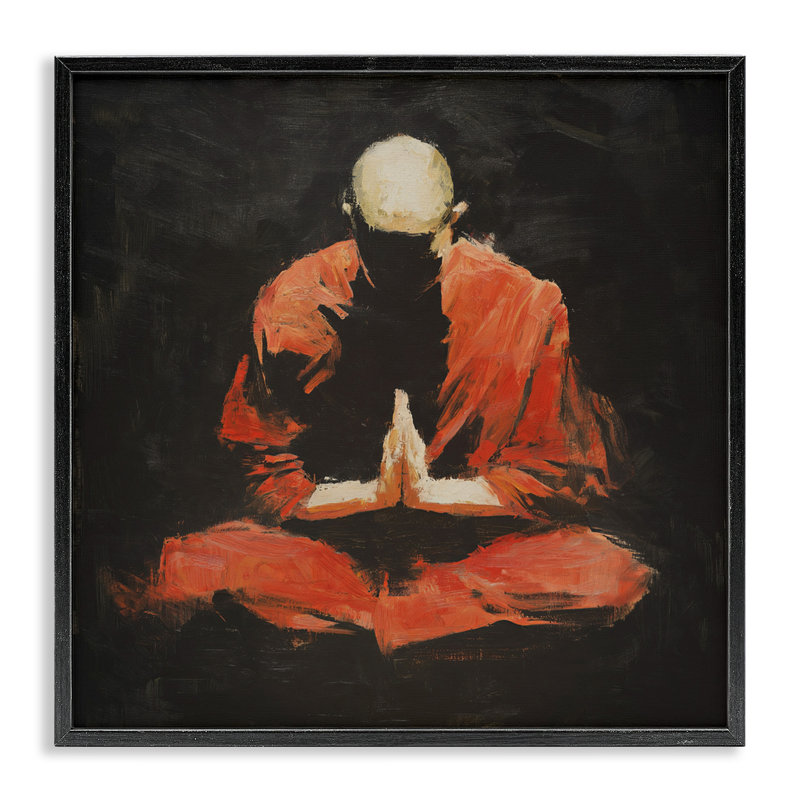 Giclée encadrée «A Calm intérieur», design par Svetlana Aleynikova, H 17 po x l 17 po, Giclée encadrée noir minuit