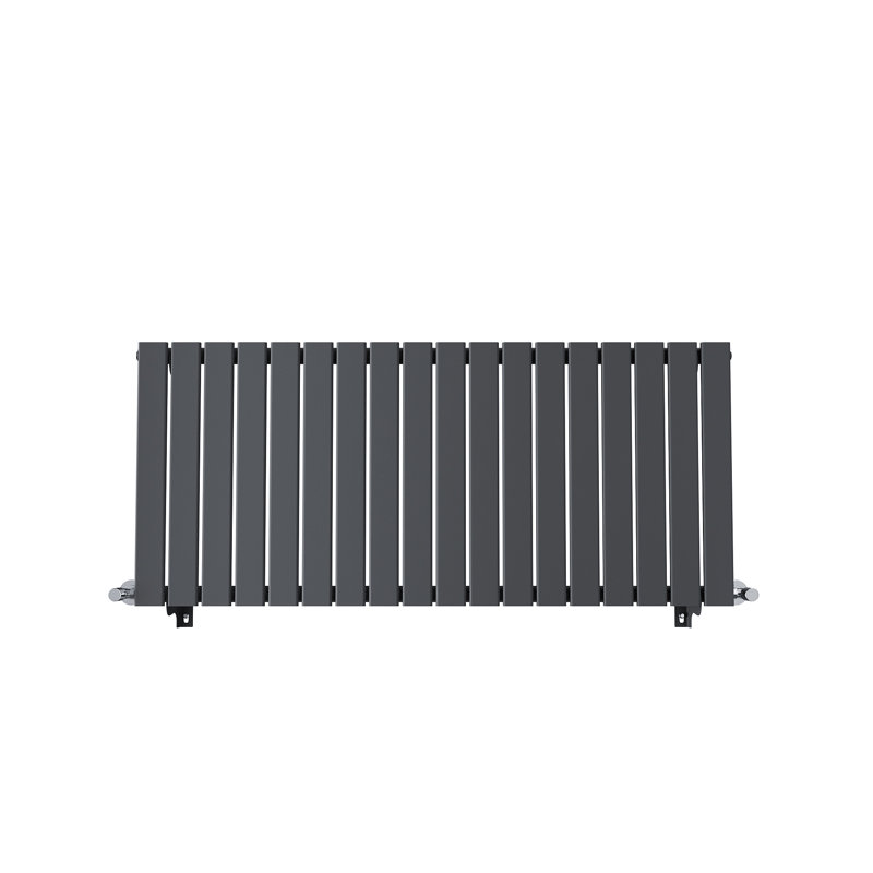 Sydnee Horizontal Designer Radiator, 60cm H x 136cm W x 4.9cm D, Anthracite
