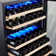 Newair 24" 46 Bottle Dual Zone Built-in Wine Refrigerator with Beechwood Shelves and Safety Lock