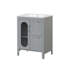Meuble-lavabo 24 po avec lavabo, meuble-lavabo avec 2 tiroirs et porte, tablette réglable-225683804