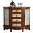 Half-Round Carved Console Accent Cabinet