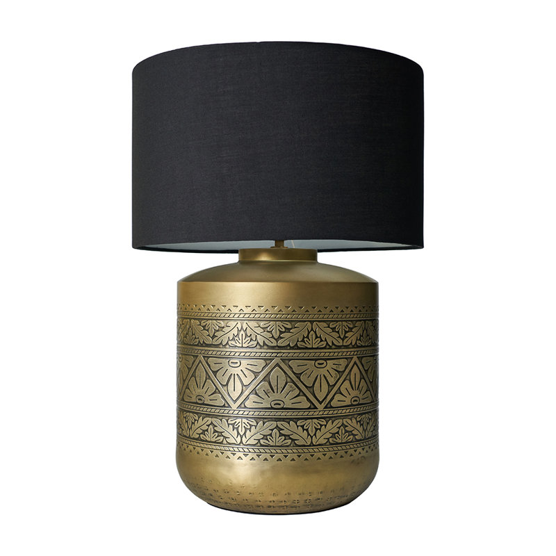 Metal Table Lamp, Black, Yes