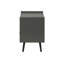 Table d'appoint, table d'appoint, bout, tiroir de rangement, table de chevet, chambre à coucher, salon, stratifié gris, contemporain, moderne-511320355