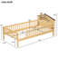Lit plateforme simple avec tête de lit style maison, rangement à DEL et encastré - chambre à coucher rustique silencieuse, tête de lit et splendeur de bois
