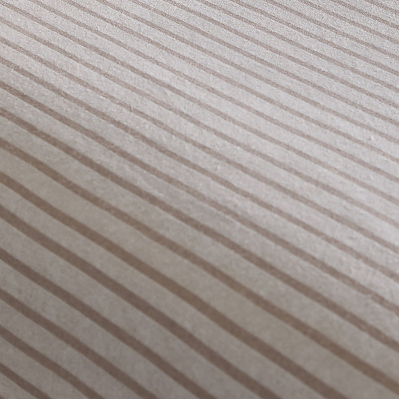 D & D Cottage Stripe Fitted Bed Sheet Natural, King