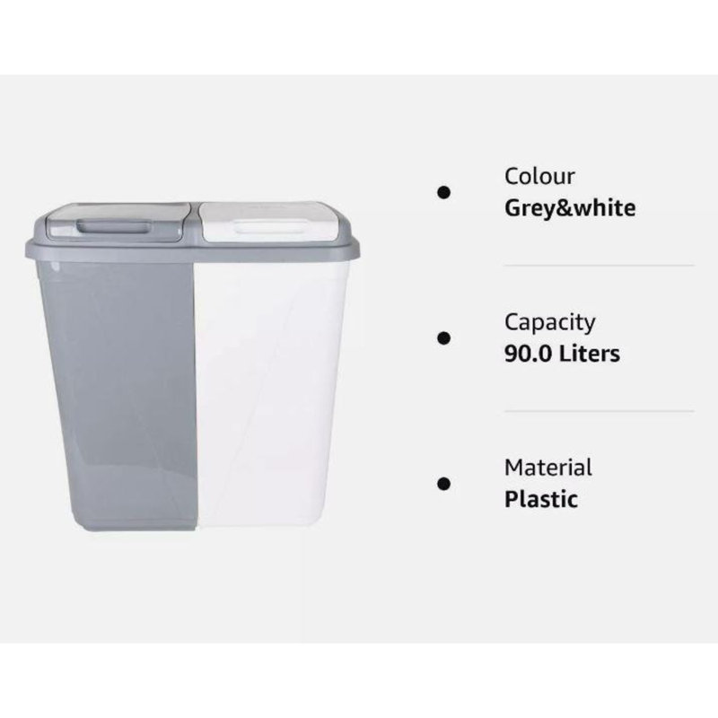 Plastic Laundry Hamper, 58" H x 56" W x 37" D