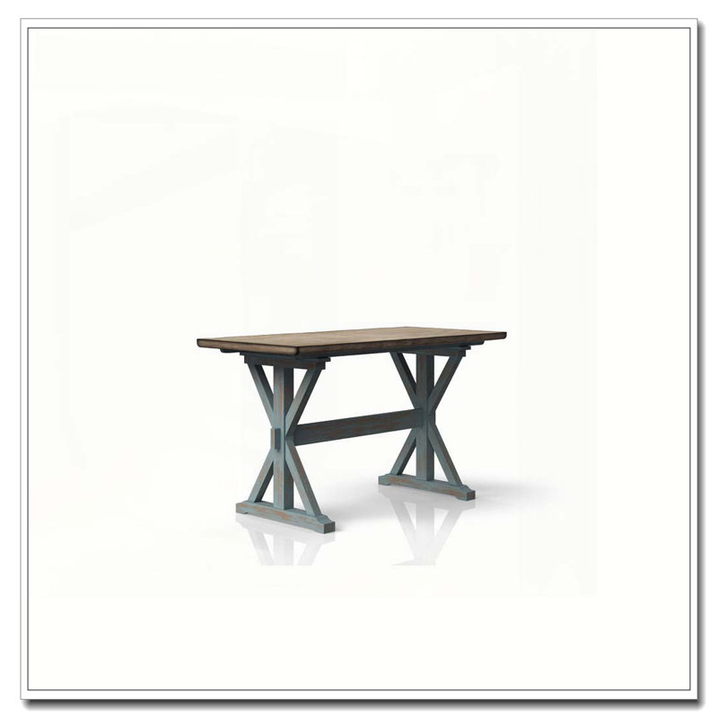 X Based Counter Height Casual Dining Table