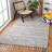 Soderquist Flatweave Black/Ivory Area Rug-1940880292