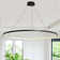 Stockham 1-Light Unique Geometric LED Pendant Circle Ring Chandelier Remote Dimmable