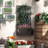 Metal Raised Garden Bed with Trellis for Climbing Plants, Freestanding or Wall Mounted Flower Bed with Privacy Panel, Outdoor Planter Box for Garden, Patio, Balcony