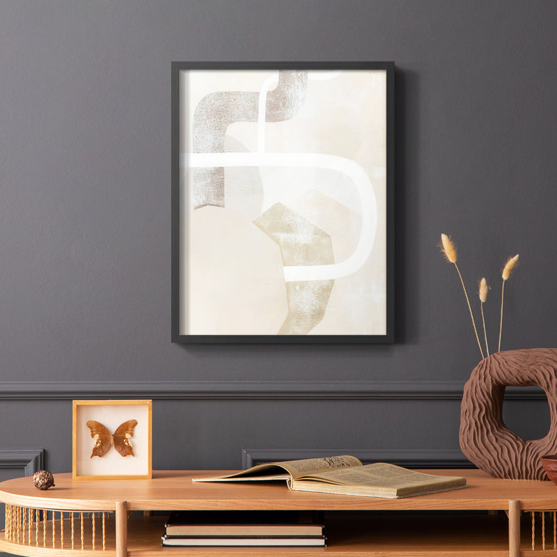 «Quiet Affection I», reproduction encadrée - bois massif, Cadre simple noir, H 20 po x l 16 po
