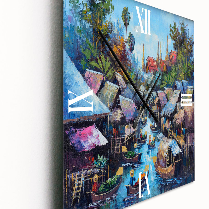 Horloge murale Waterside Life I, Petit