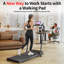 Portable Under Desk Walking Pad Ultra Quiet Slim Treadmill with LED Display 1-8km/h Speed Range 110kg Max Load