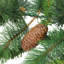 Guirlande de Noël artificielle 9 'x 12 "pin vert et pommes de pin non éclairées
