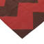 Red & Brown Chevron Dhurrie Cotton Rug - 10' x 14'6""-1751723919
