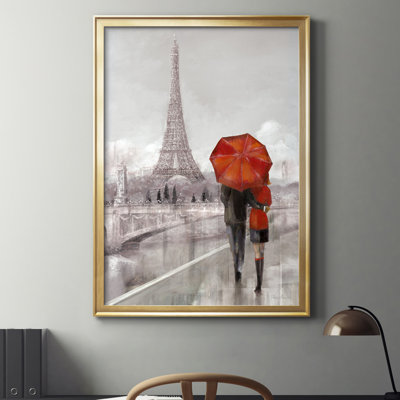 «Modern Couple In Paris», reproduction d'art sur toile